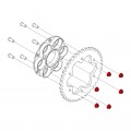 CNC Racing Gear Ring Sprocket Nuts (set of 6) for Ducati and KTM - M8x1.25 CNC Racing Gear Ring Sprocket Nuts (set of 6) for Ducati and KTM - M8x1.25